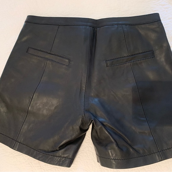 Black super soft calfskin shorts from Denmark - Picture 2 of 3